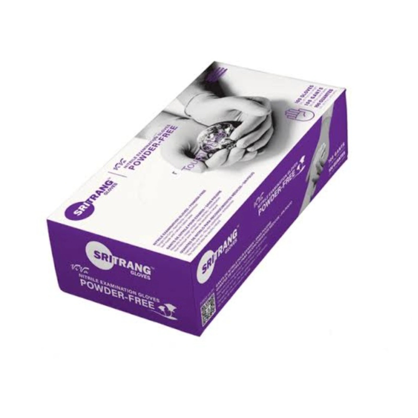 SRITRANG NITRILE  EXAMITION Powder Free  GLOVES (size -S)